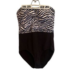 Tommy Bahama strapless one piece swimsuit . Size 16